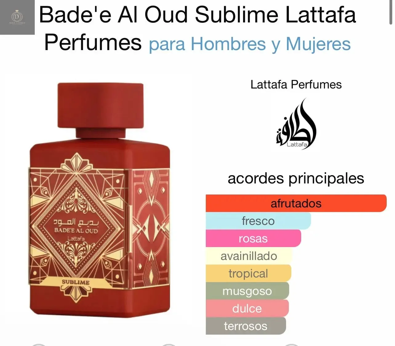 Badee Al Oud Sublime Lattafa - 100 ml