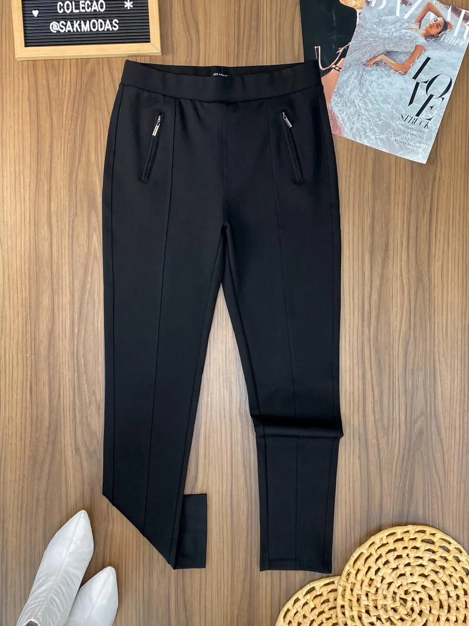 Calça Detalhe Zíper 308  6/D)