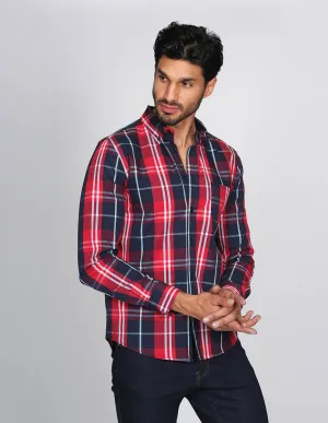 CAMISAS HOMBRE CASUALES MODA MANGA LARGA CUADROS 6 B15112