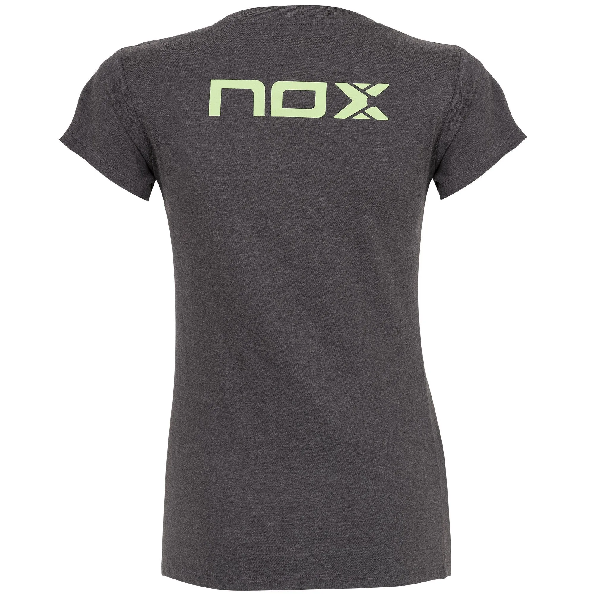Camiseta Casual NOX Gris con Letras Lima - Talla XS