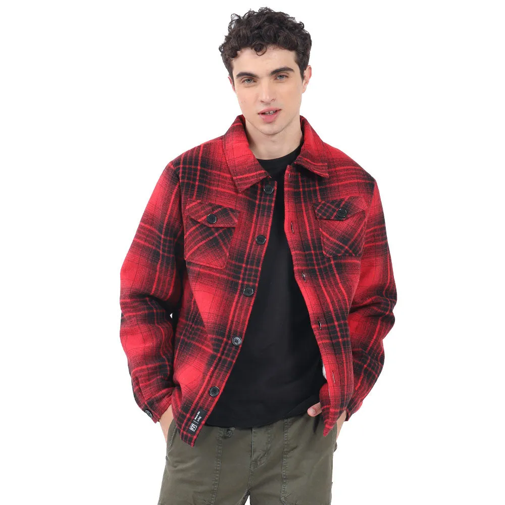CHAMARRA PARA HOMBRE FLANNEL CHECKED JACKET FOREVER 21