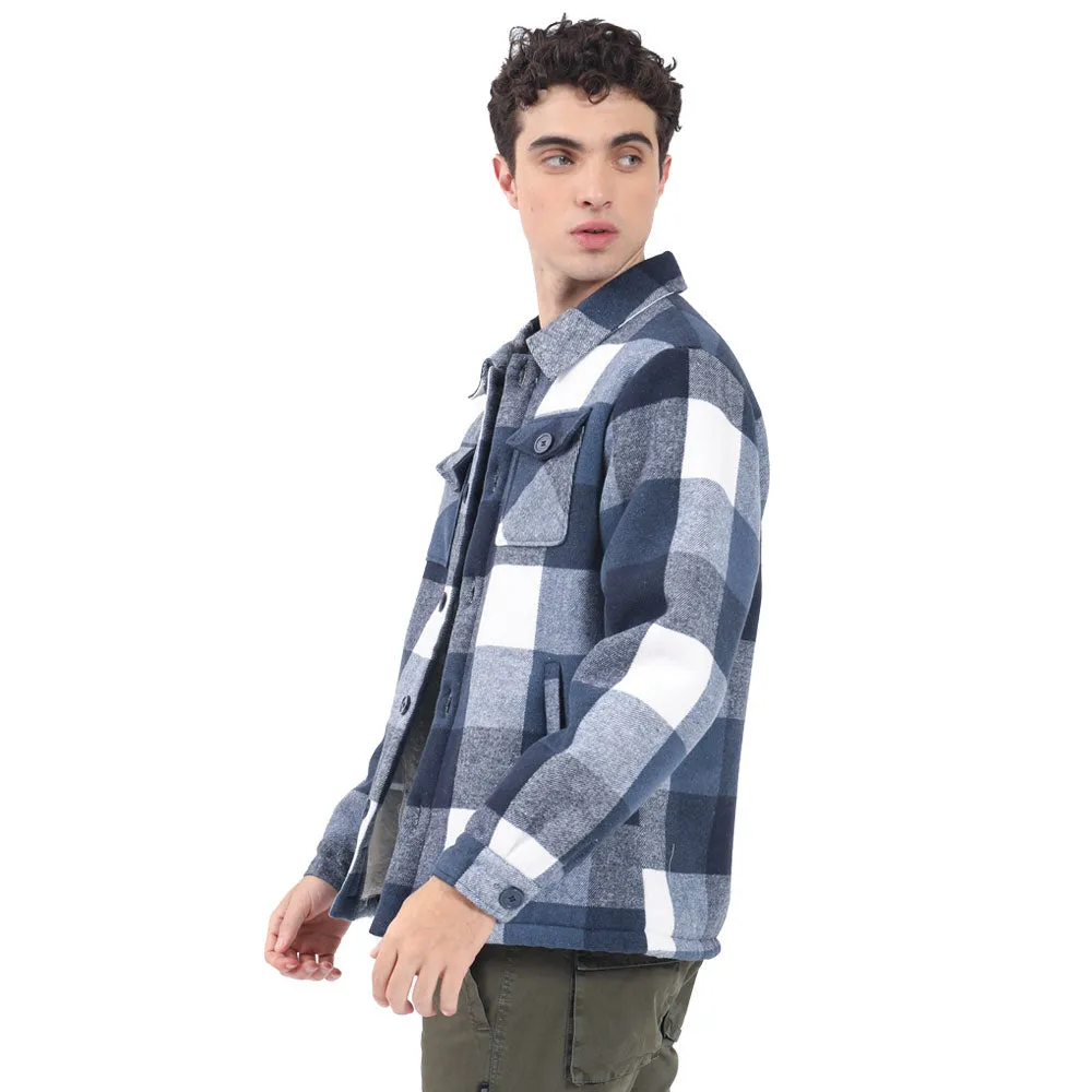 CHAMARRA PARA HOMBRE FLANNEL CHECKED JACKET FOREVER 21