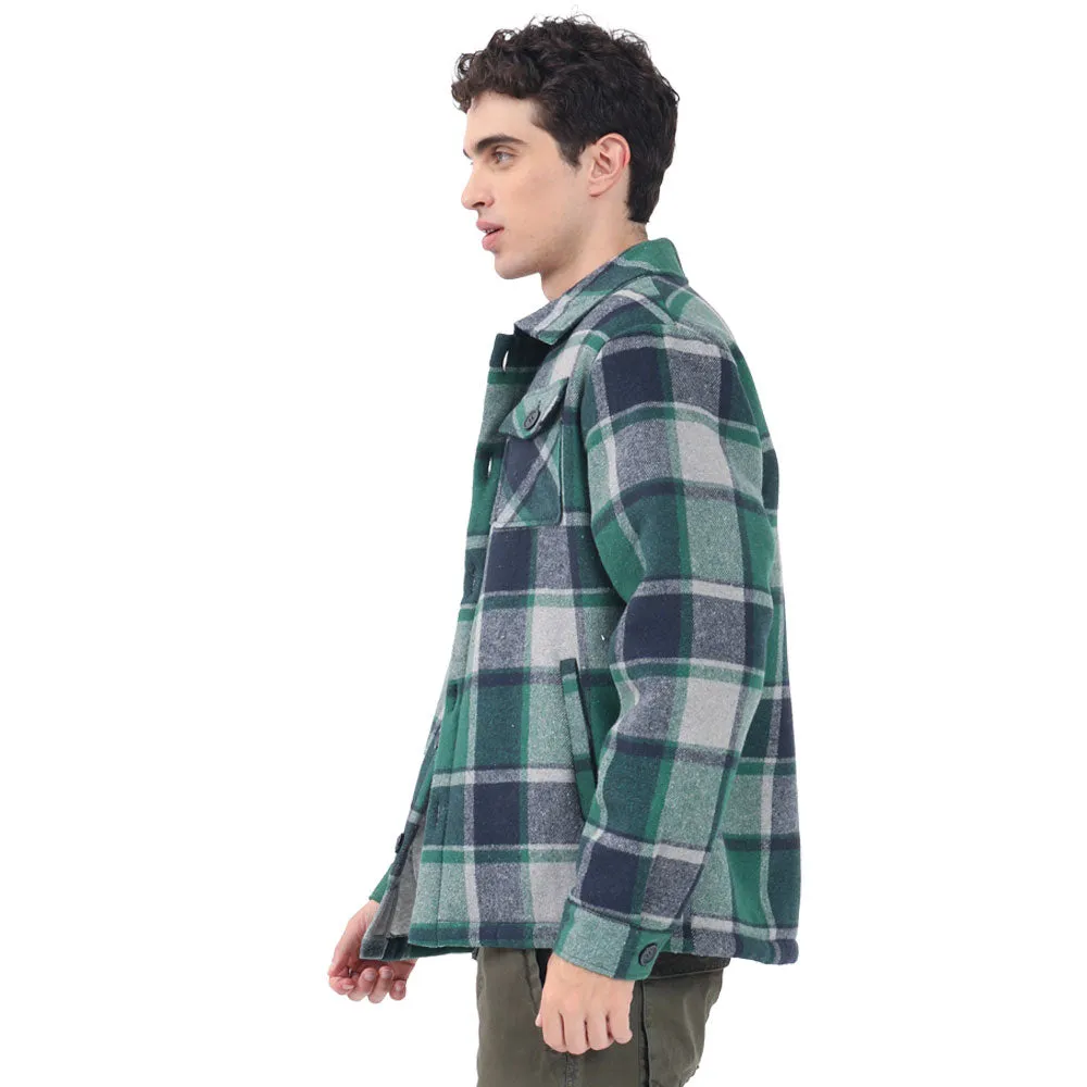 CHAMARRA PARA HOMBRE FLANNEL CHECKED JACKET FOREVER 21
