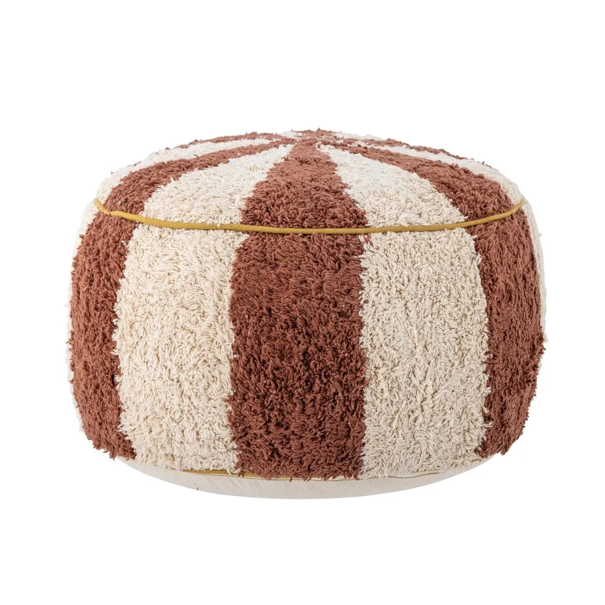 Charoline Pouf, Marron, Coton
