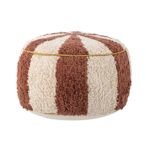 Charoline Pouf, Marron, Coton