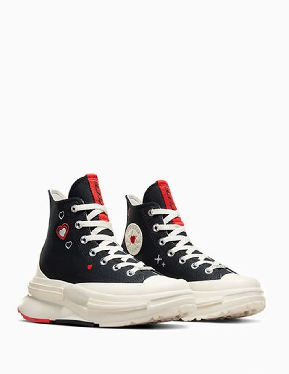 Converse Run Star Legacy CX Platform Y2K Heart Negras Mujer