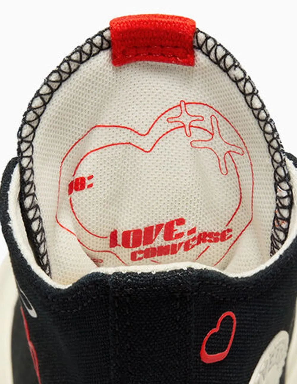 Converse Run Star Legacy CX Platform Y2K Heart Negras Mujer