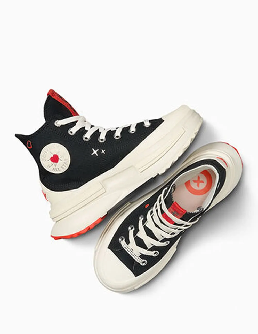 Converse Run Star Legacy CX Platform Y2K Heart Negras Mujer