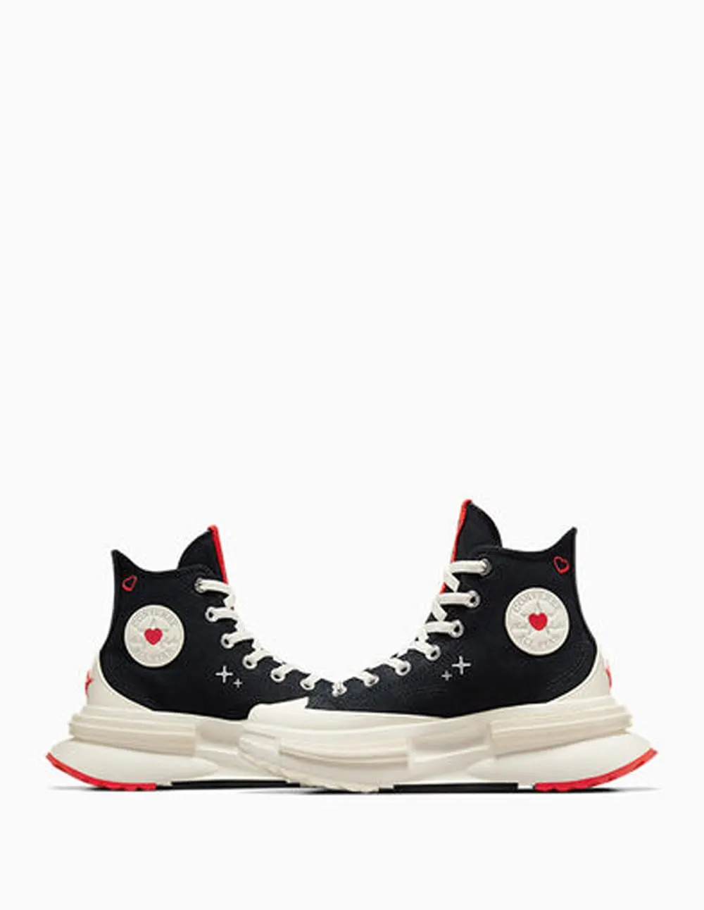 Converse Run Star Legacy CX Platform Y2K Heart Negras Mujer