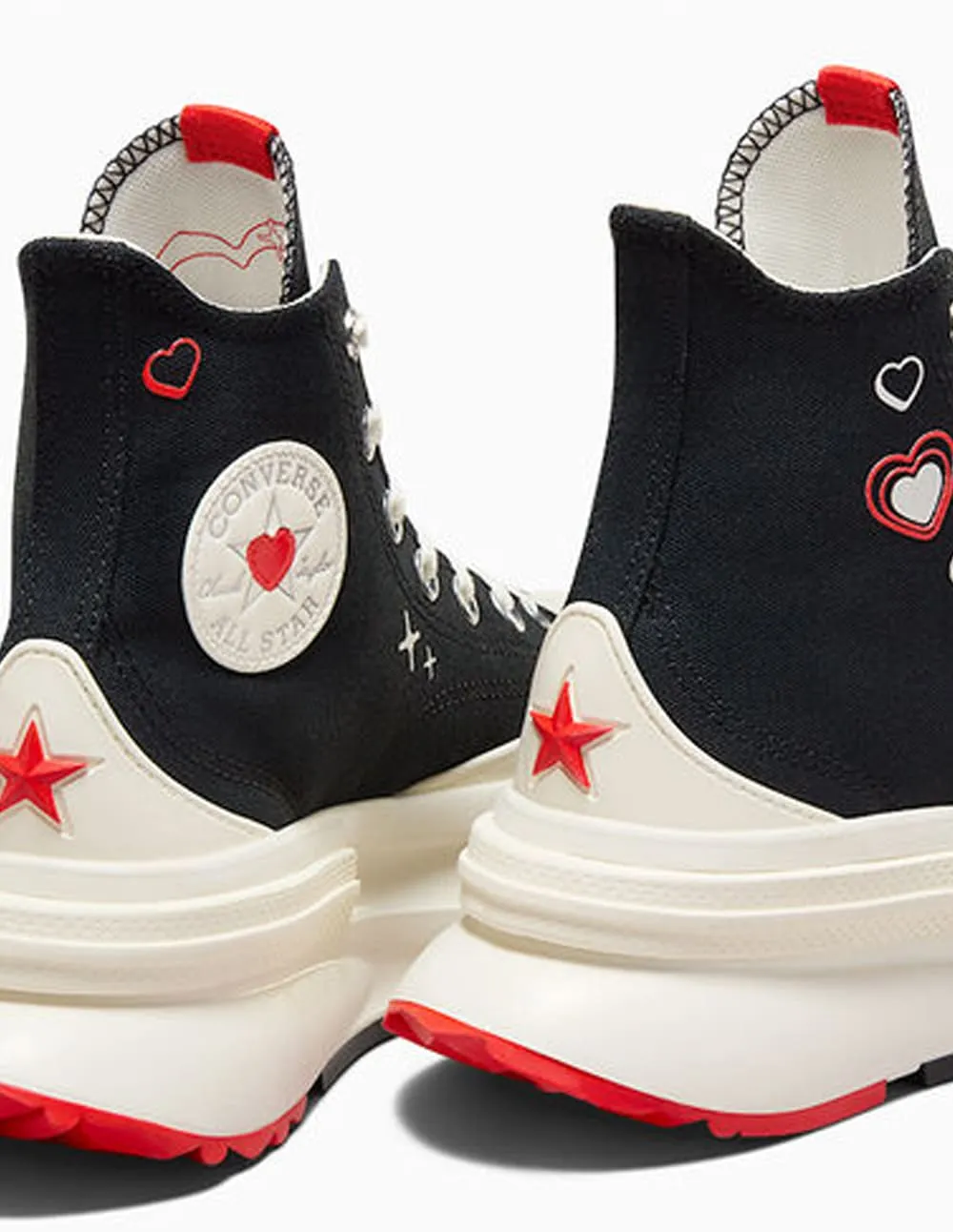Converse Run Star Legacy CX Platform Y2K Heart Negras Mujer