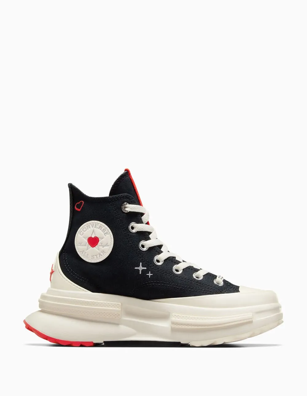 Converse Run Star Legacy CX Platform Y2K Heart Negras Mujer