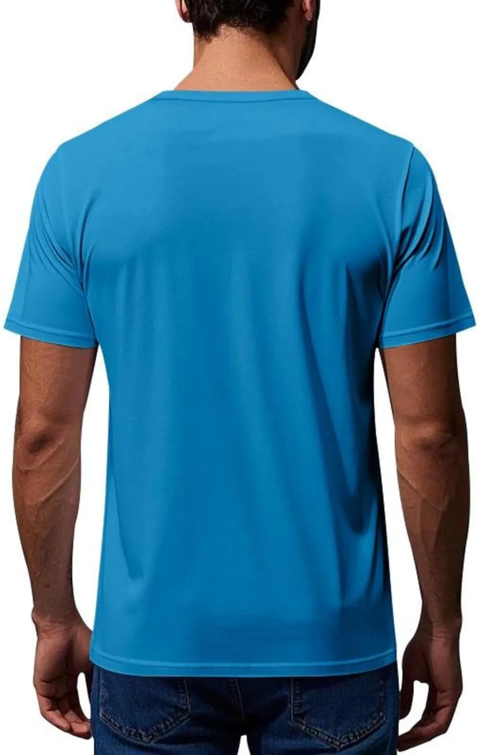 Men Summer T Shirt Short Sleeve Workout Breathable Athletic Running Tees Tops Super Soft Well-Crafted Classic Tee