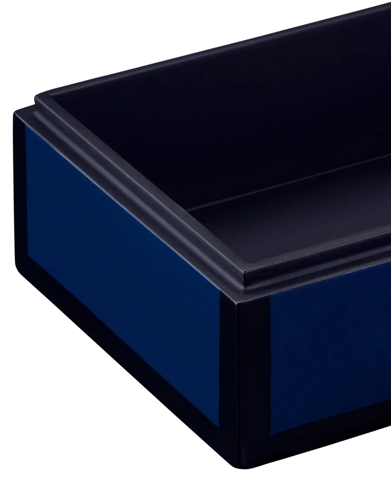 Navy Lacquer Box Set of 2