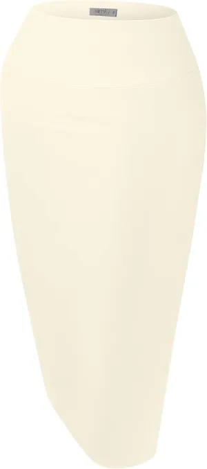 Reg and Plus Size Pencil Skirts for Women Below The Knee. Work,Weekends,Date Nights,Sexy Office Business Bodycon Skirts