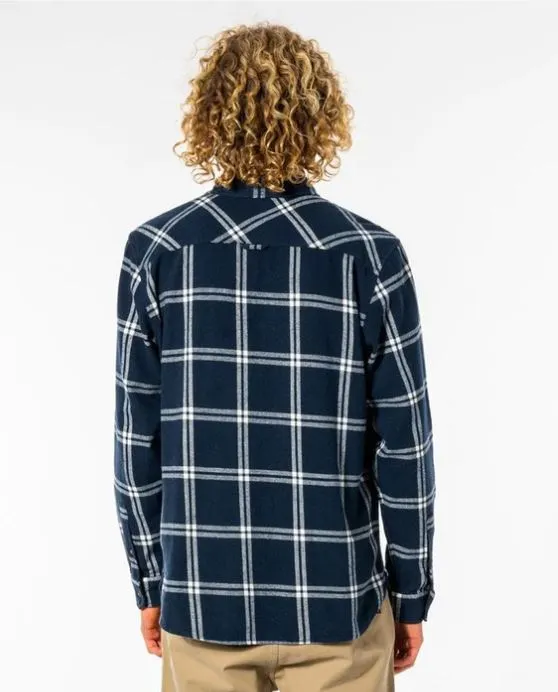 RIP CURL CHECKED IN FLANNEL NAVY | CAMISA DE FRANELA A CUADROS