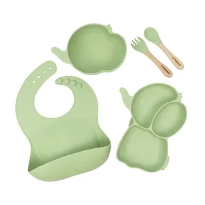 Set Alimentacion Elefante Silicona Beige, Bebesit
