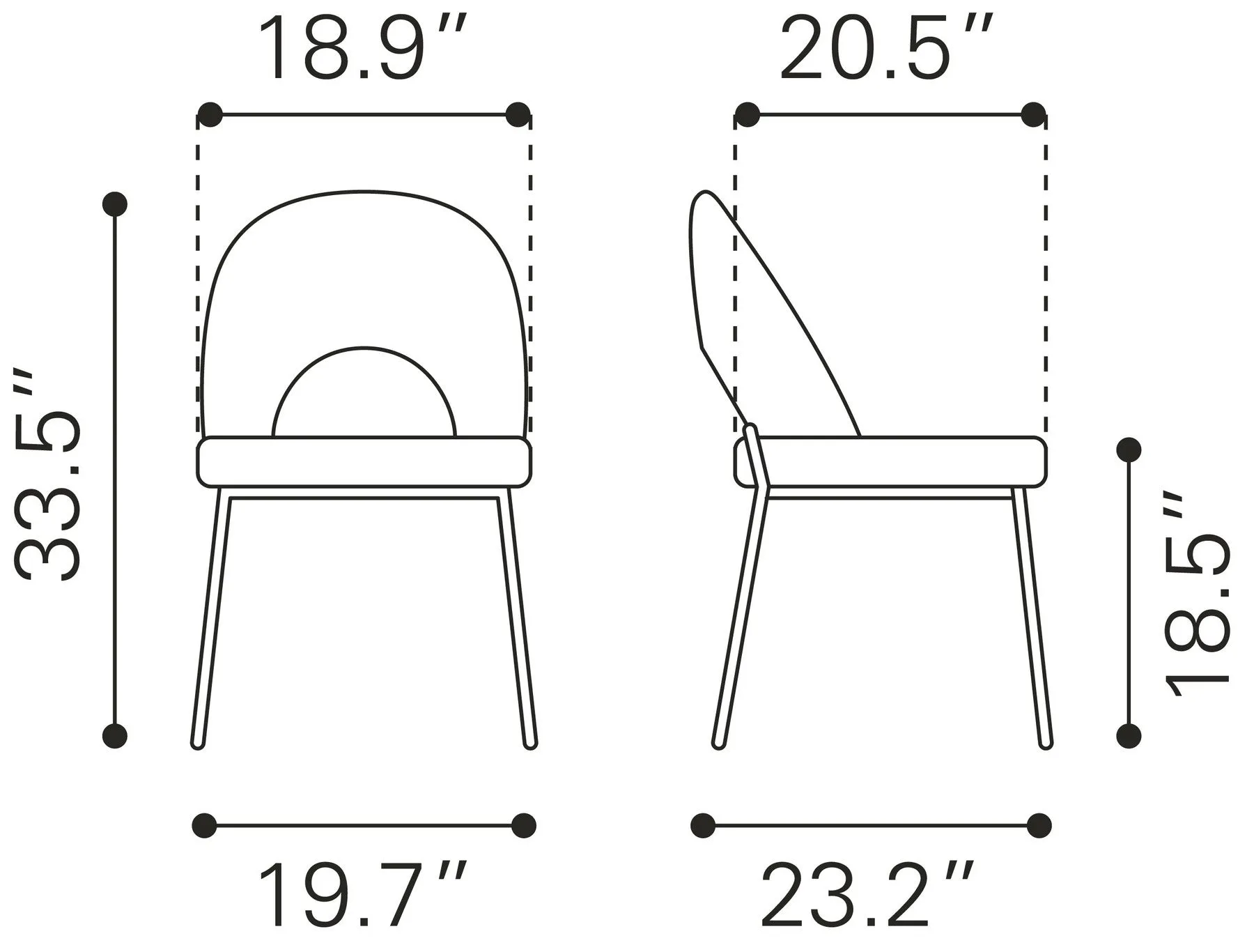 Silla de Comedor Torrey - Blanco