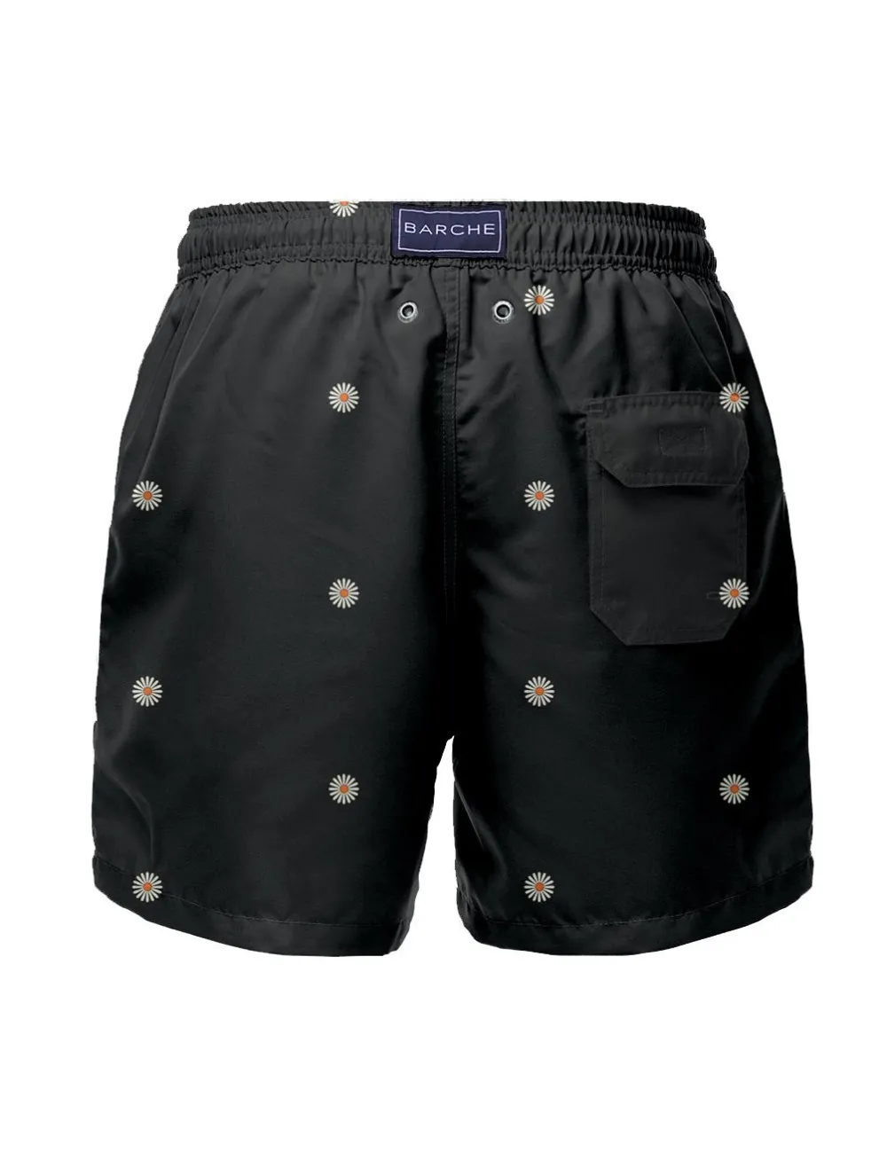 Swim Short Margaridas Mini - Preto