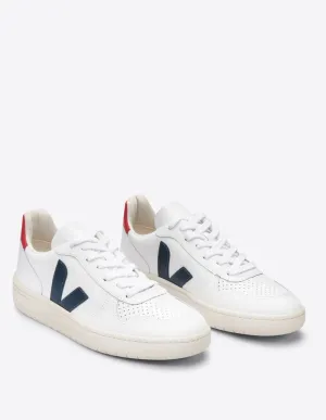 Veja V-10 Leather Blancas Y Azules Unisex