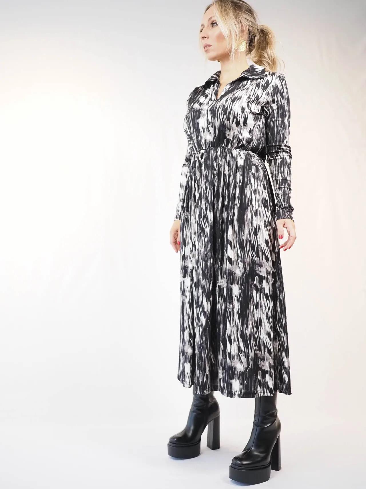 VESTIDO MIDI ESTAMPADO