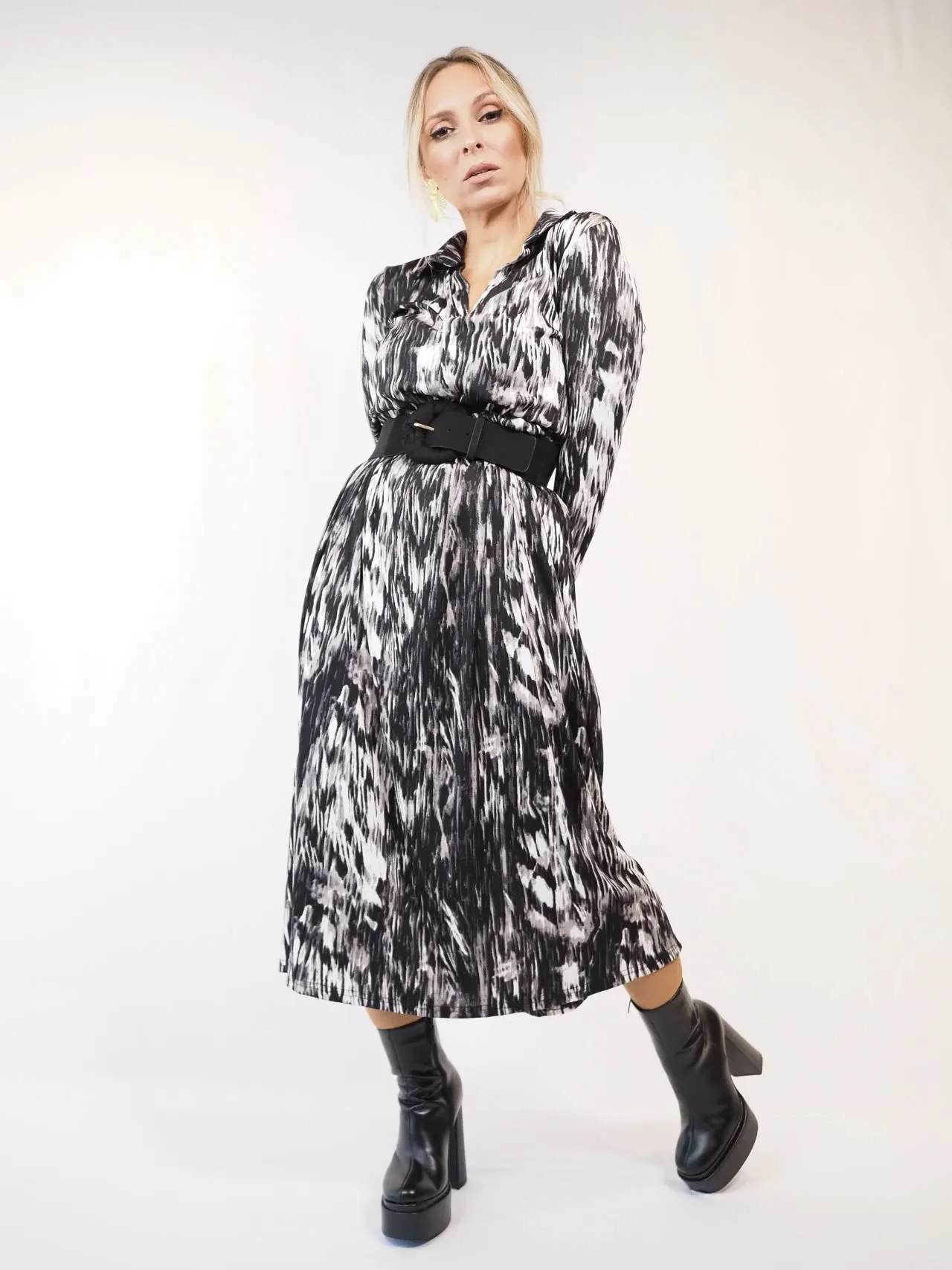 VESTIDO MIDI ESTAMPADO