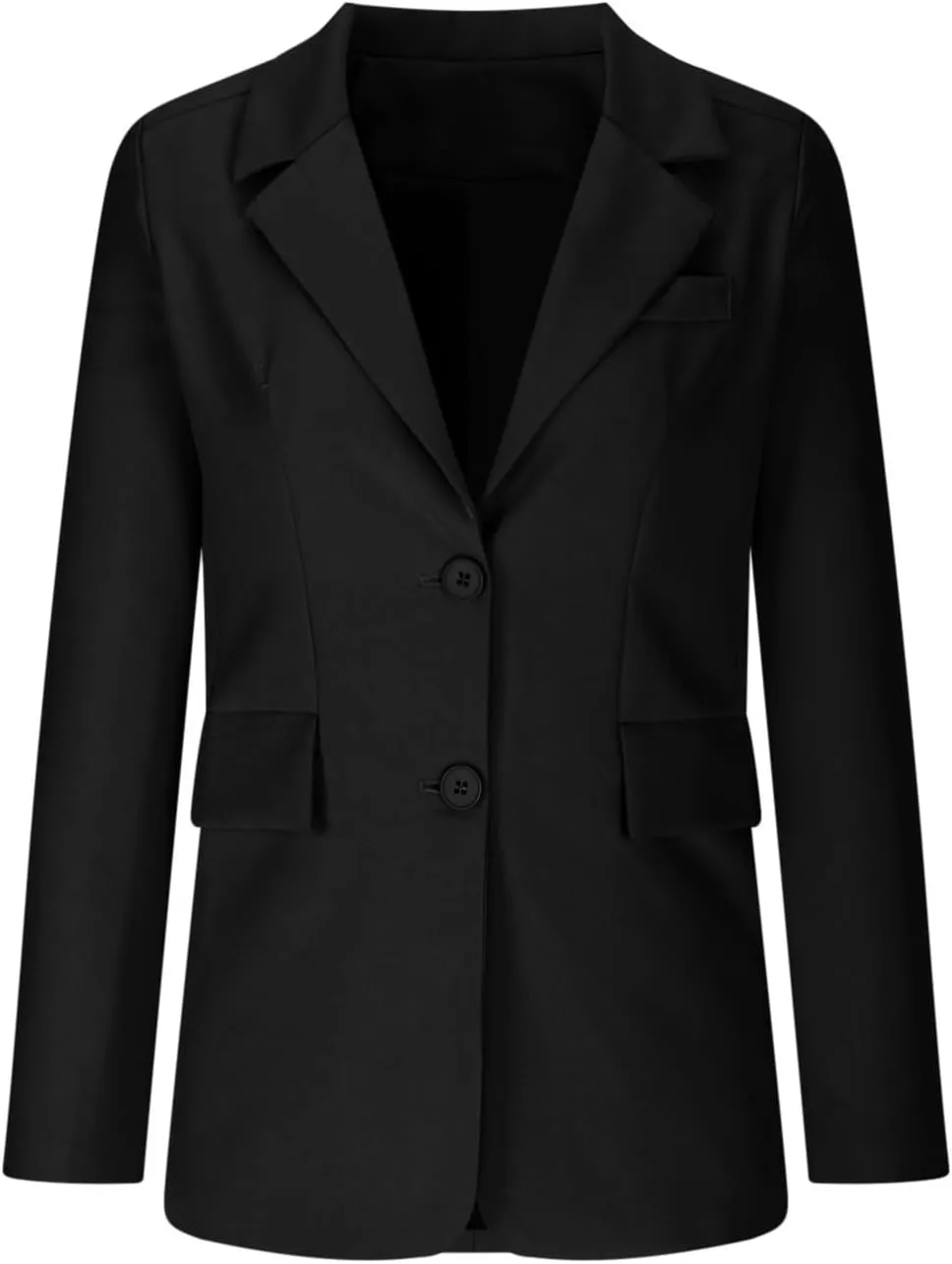 Women Business Casual Blazer with Lined,Professional Work Suit Jacket with Pockets??Long Sleeve Button Open Front