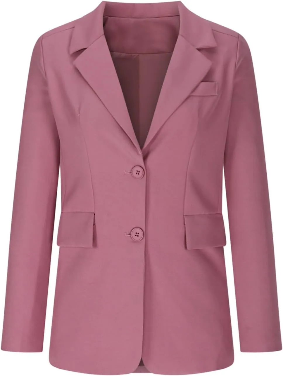 Women Business Casual Blazer with Lined,Professional Work Suit Jacket with Pockets??Long Sleeve Button Open Front