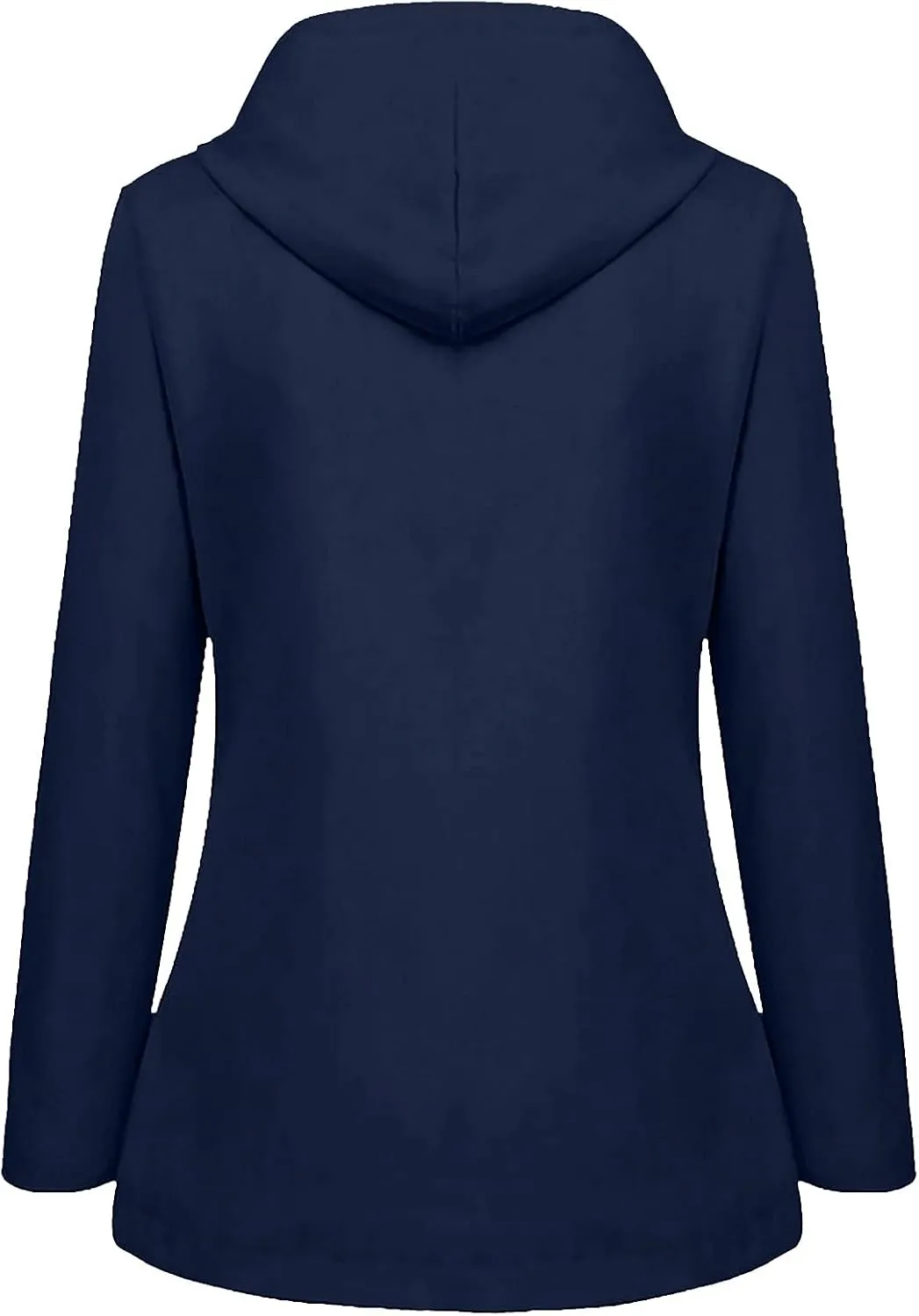 Women's Plus Size Fleece Lined Jacket Waterproof Windproof Snow Ski Hooded Raincoats Outdoor Lightweight Trench Coat